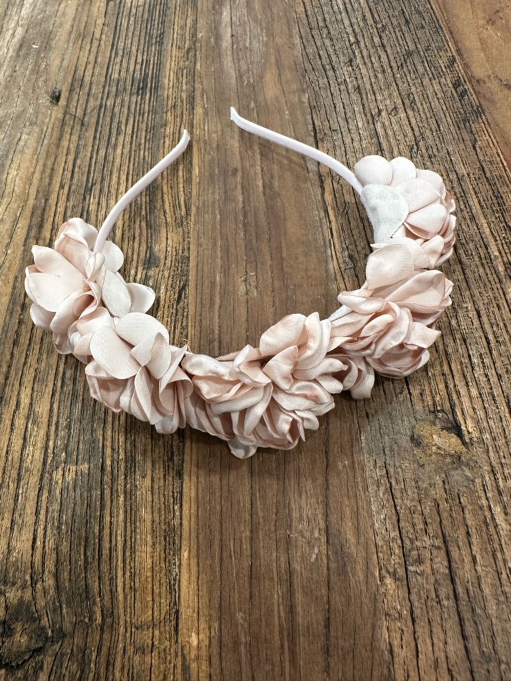 Tasha Pale Blush Flower Headband